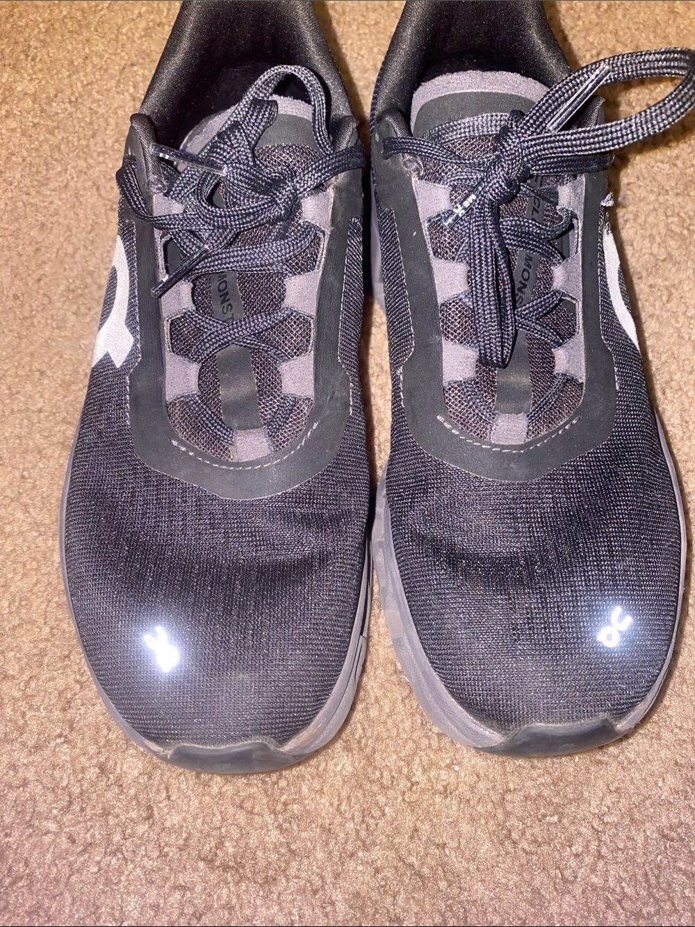 On Running Kids Black and Gray Sneakers